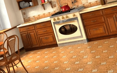 Пробковый пол как напольное покрытие для кухни.